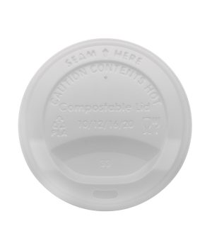 12 16 oz compostable sip thru lid