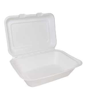 7x5 bagasse clamshell