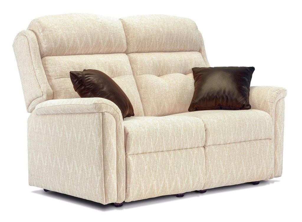 Roma Fabric Fixed 2 Seater Settee
